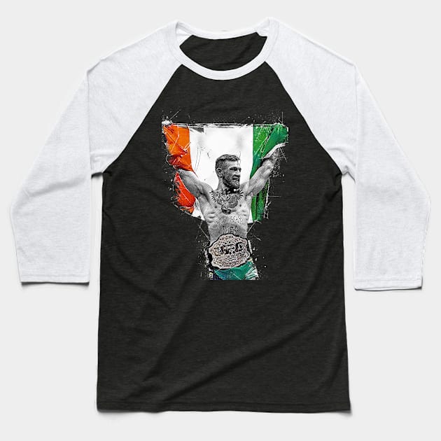 Conor McGregor Baseball T-Shirt by Creativedy Stuff